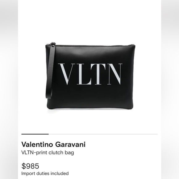Valentino Garavani
VLTN-print clutch bag - Picture 3 of 4